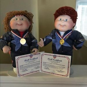 Porcelain cabbage patch Olympikids NIB NEVER OPEN